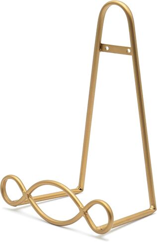 Red Co. Easel Display Rack Stand for Decorative Home Wall, Unique Loop Design, 8" W × 5" D × 11" H, Black in Saudi Arabia
