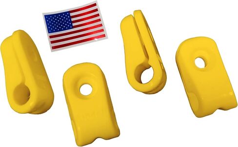 مشابك قناع الوجه القياسية الملونة لأقنعة الوجه ريدل سبيد - 4 عبوات | أجزاء أجهزة تركيب قناع الوجه المتوافقة مع خوذات Riddell Speed ​​& Victor (أسود) - شبكة خضراء in Kuwait