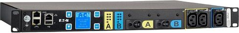Eaton Electrical - EMAT08-10 - Eaton ePDU Managed 8-Outlet PDU - NEMA 5-15P - 8 x NEMA 5-15R - 120 فولت تيار متردد - 1.44 كيلو فولت أمبير - الشبكة (RJ-45) - 1U - حامل أفقي in Saudi Arabia
