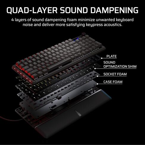 لوحة مفاتيح ألعاب ميكانيكية مغناطيسية سلكية من Corsair Vanguard PRO 96 - تخطيط 96%، مفاتيح MGX Hyperdrive، استقصاء 8000 هرتز، مشغل سريع، سطح تيار افتراضي، SOCD Flashtap، QWERTY US in Saudi Arabia