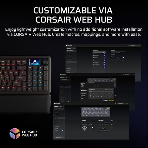 لوحة مفاتيح ألعاب ميكانيكية مغناطيسية سلكية من Corsair Vanguard PRO 96 - تخطيط 96%، مفاتيح MGX Hyperdrive، استقصاء 8000 هرتز، مشغل سريع، سطح تيار افتراضي، SOCD Flashtap، QWERTY US in Saudi Arabia