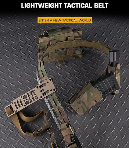 حزام رخوة تكتيكي 2 في 1 خفيف الوزن للصيد حزام المعركة العسكري قابل للاستبدال بإبزيم Airsoft معدات حزام الرماية in Kuwait