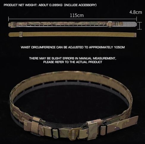 حزام رخوة تكتيكي 2 في 1 خفيف الوزن للصيد حزام المعركة العسكري قابل للاستبدال بإبزيم Airsoft معدات حزام الرماية in Kuwait