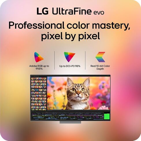 LG 40U990A-W شاشة منحنية مقاس 40 بوصة Ultrafine 5K2K WUHD (5120 x 2160) Nano IPS منحنية، Thunderbolt 5، DisplayHDR 600، طاقة مدمجة، مكبر صوت، 120 هرتز، HDMI 2.1، DP 2.1، USB C، حامل قابل للإمالة/الارتفاع/الدوران، أبيض in Saudi Arabia
