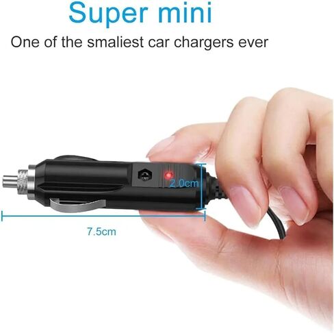 Car Charger 12V DC Adapter Power Cable 5.5x2.1mm in Saudi Arabia