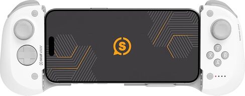 وحدة تحكم ألعاب الهاتف المحمول SCUF NOMAD اللاسلكية لأجهزة iPhone - مجاذيف قابلة للتخصيص - أعواد إبهام مضادة للانجراف - اتصال Bluetooth 5.0 - جهاز التحكم عن بعد PS، وXbox Game Pass، وApple Arcade، وSteam Link - أبيض (متجدد) in Saudi Arabia