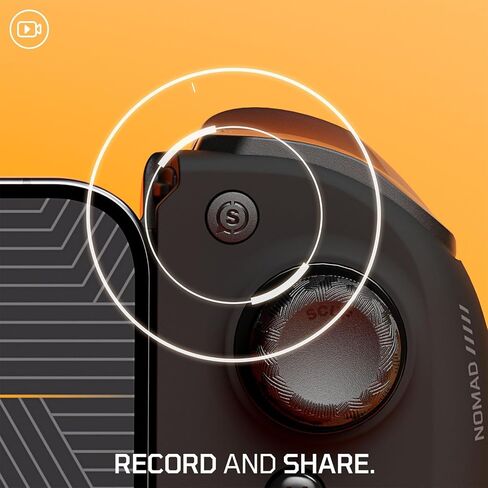 وحدة تحكم ألعاب الهاتف المحمول SCUF NOMAD اللاسلكية لأجهزة iPhone - مجاذيف قابلة للتخصيص - أعواد إبهام مضادة للانجراف - اتصال Bluetooth 5.0 - جهاز التحكم عن بعد PS، وXbox Game Pass، وApple Arcade، وSteam Link - أبيض (متجدد) in Saudi Arabia