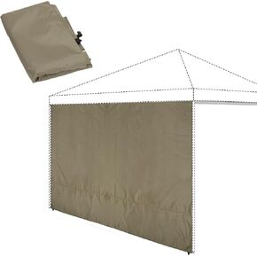 REDCAMP Instant Canopy Sidewall for 10x10ft Pop Up Canopy, 1 Pack Sunwall Only, Khaki/Blue/White/Black in Kuwait