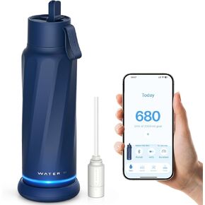 WATERH Vita Smart Water Bottle with Reminder to Drink Water, BPA-Free Vacuum Insulated Water Bottles with Filter & Straw, Bluetooth Intake Water Tracking Bottle, Ideal for Gift (18 oz) in Kuwait