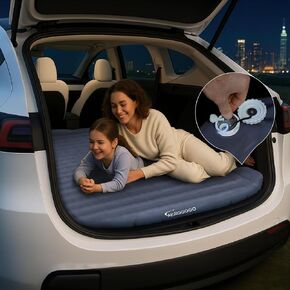 مرتبة تخييم ذاتية النفخ من Tesla Model Y بسمك 5.5 بوصة، نقرة واحدة للنفخ/التفريغ، وسادة مدمجة، حجم حقيبة الظهر، IP68، شخصين، ملحقات Tesla Model Y/Juniper 2025-2021 in Kuwait