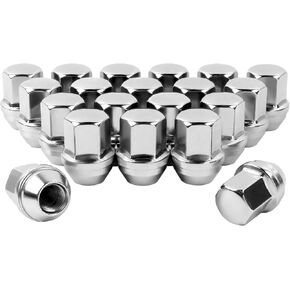 14x1.5 Lug Nuts 32pcs متوافق مع 2008-2024 Silverado Sierra 2500 3500 2012-2024 RAM 2500 3500 Chrome Wheel Lug Nuts الجزء رقم 611-236 in Kuwait