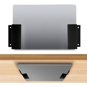 Under Desk Laptop Holder, Laptops Drawer Organizer Storage Extender Wall & Under Desk Shelf Mount for MacBook Tablets Keyboards Tray Computer Devices up to 6.5cm/2.56in Thick (Black) in Kuwait