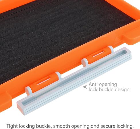 Fishing Tackle Box Slit Foam Case, Super Slim Fishing Lures Jig Box Hooks Spinners Spoons Storage Tackle Tray (6.8 * 3.8 * 0.8inch) in Saudi Arabia
