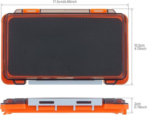 Fishing Tackle Box Slit Foam Case, Super Slim Fishing Lures Jig Box Hooks Spinners Spoons Storage Tackle Tray (6.8 * 3.8 * 0.8inch) in Saudi Arabia