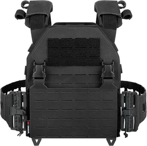 YAKEDA Tactical Training Vest with PALS System - Adjustable Straps Quick-Release Buckle for Hunting in Kuwait