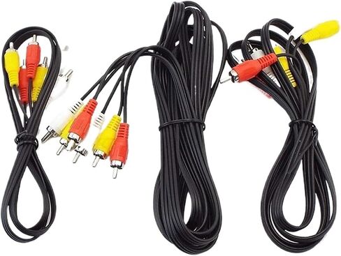 3 R/CA Male to Connector Composite AV Wire pl-UG Video Cable(1.5m) in Saudi Arabia