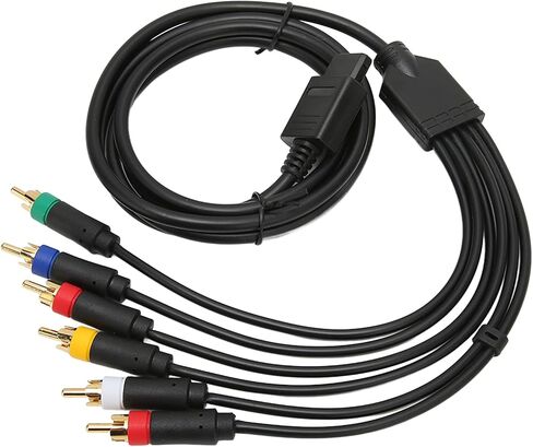 ciciglow RGB RGBS Composite Cable Cord, Multifunctional AV Cable with 4 BNC Heads for NGC N64 SFC Game Console in Saudi Arabia