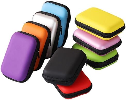 Portable Mini Storage Bag for Chargers and Cables, Purple in Saudi Arabia