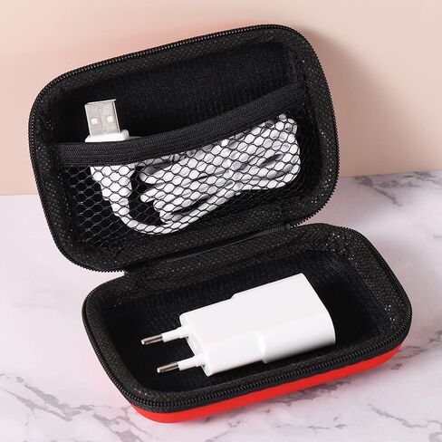 Portable Mini Storage Bag for Chargers and Cables, Purple in Saudi Arabia