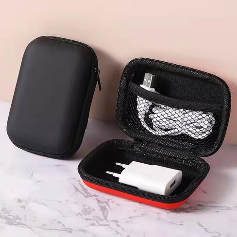 Portable Mini Storage Bag for Chargers and Cables, Purple in Saudi Arabia
