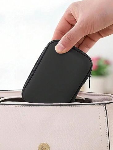 Portable Mini Storage Bag for Chargers and Cables, Purple in Saudi Arabia