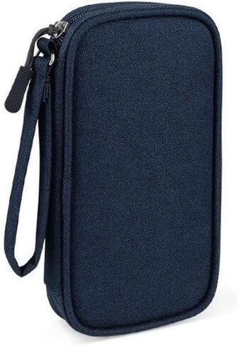 Cord Organizer, Travel Cable Organizer Bag, Electronics Accessories, Small Case Pouch Electronics, Gadget Travel Bag for Business Trips and Home Use Lightweight Design, (Navy) in Saudi Arabia