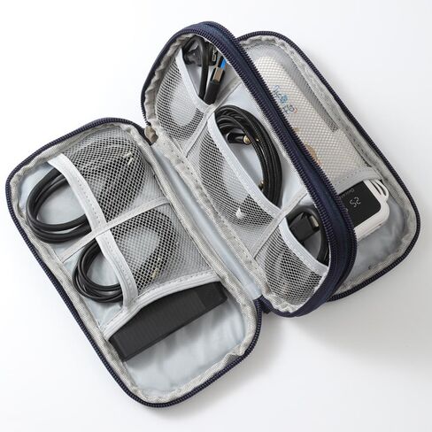 Cord Organizer, Travel Cable Organizer Bag, Electronics Accessories, Small Case Pouch Electronics, Gadget Travel Bag for Business Trips and Home Use Lightweight Design, (Navy) in Saudi Arabia