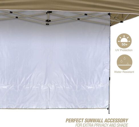 REDCAMP Instant Canopy Sidewall for 10x10ft Pop Up Canopy, 1 Pack Sunwall Only, Khaki/Blue/White/Black in Kuwait