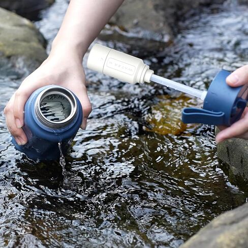 زجاجة مياه ذكية من WATERH Vita مع تذكير لشرب الماء، زجاجات مياه معزولة بالفراغ خالية من مادة BPA مع فلتر وقش، زجاجة تتبع مياه بلوتوث، مثالية للهدايا (18 أونصة) in Kuwait