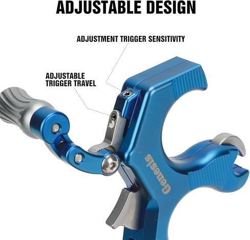 إطلاق قوس الإبهام من LWANO - مساعد إطلاق القوس المركب القابل للتعديل بـ 3 و4 أصابع، مع زناد السفر والضغط قابل للتعديل in Kuwait