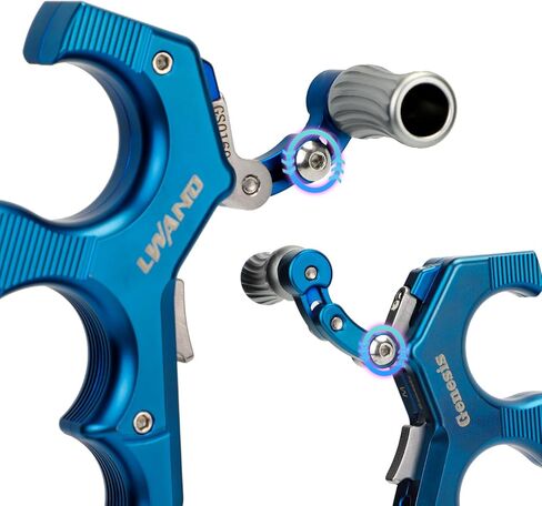 إطلاق قوس الإبهام من LWANO - مساعد إطلاق القوس المركب القابل للتعديل بـ 3 و4 أصابع، مع زناد السفر والضغط قابل للتعديل in Kuwait