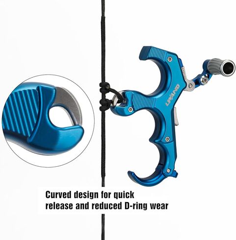 إطلاق قوس الإبهام من LWANO - مساعد إطلاق القوس المركب القابل للتعديل بـ 3 و4 أصابع، مع زناد السفر والضغط قابل للتعديل in Kuwait