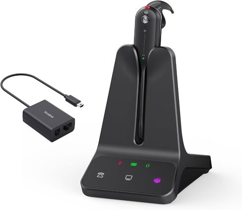 سماعة الرأس اللاسلكية Yealink DECT WH63 E2 & EHS62، متوافقة مع هاتف مكتب Cisco/Avaya/Poly/Grandstream in Saudi Arabia