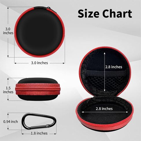 Travel Essentials Organizer Kit – Waterproof Cord Organizer & Round Earbud Case Travel Bag for Chargers, Headphones & Tech Accessories in Saudi Arabia