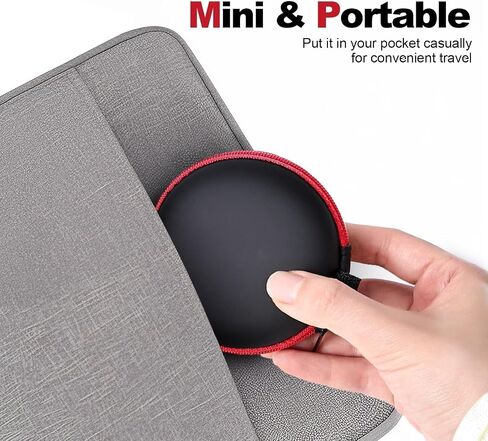 Travel Essentials Organizer Kit – Waterproof Cord Organizer & Round Earbud Case Travel Bag for Chargers, Headphones & Tech Accessories in Saudi Arabia