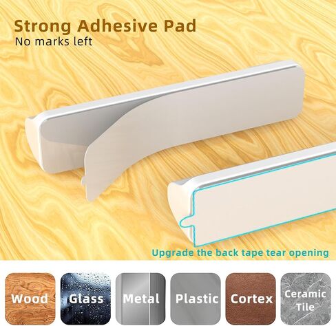 11PCS Cable Management Cord Holder Organizer, Magnetic Cable Clips Adhesive Wire Keeper, Under Desk for Bedside Nightstand Table Desktop USB Wall Car Office Workspace Accessories (Black) in Saudi Arabia