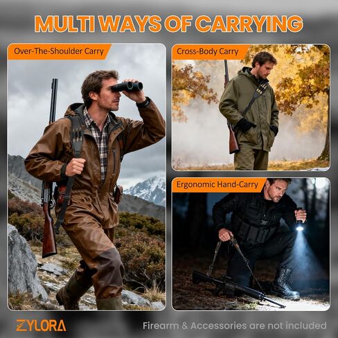 ZYLORA Rifle Sling with 6 Shell Holders, Padded 2-Point Strap and Swivels in Saudi Arabia
