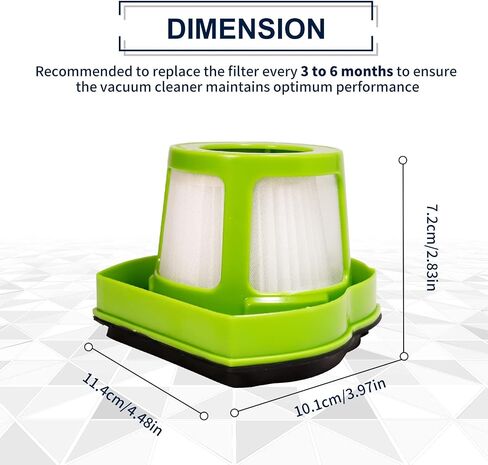 1782 Pet Hair Eraser Filter Compatible with Bissell 1782 Pet Hair Eraser Hand Vacuum, Compare to Part # 1608653 & 1608654, 2-Pack, By KEEPOW in Saudi Arabia