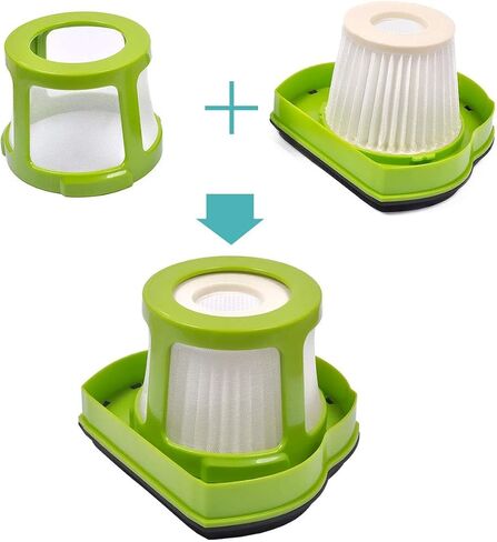 1782 Pet Hair Eraser Filter Compatible with Bissell 1782 Pet Hair Eraser Hand Vacuum, Compare to Part # 1608653 & 1608654, 2-Pack, By KEEPOW in Saudi Arabia