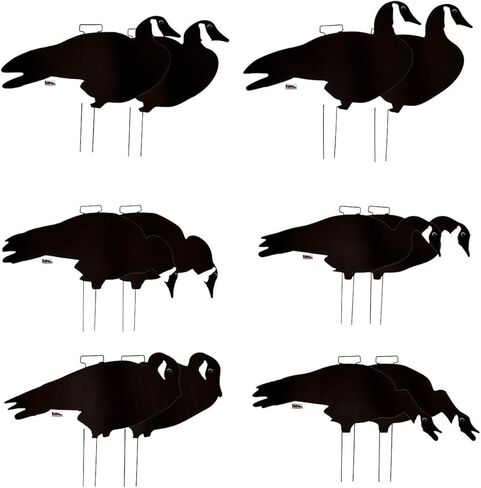 Avery GHG Pro-Grade Goose Decoys - أفخاخ واقعية وقابلة للتكديس مع أوتاد فولاذية (دزينة، 6 أوضاع) in Kuwait