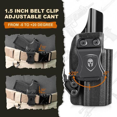 P365 X Macro Holster، IWB Kydex Holster w/Optics Cut، متوافق مع Sig Sauer P365-XMACRO، داخل حزام الخصر الملحق إخفاء الحمل، Adj. الاحتفاظ وعدم القدرة، اليد اليمنى/اليد اليسرى اختيارية in Saudi Arabia