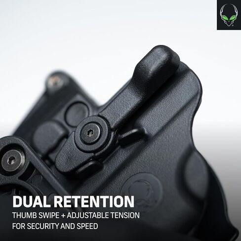 Alien Gear Rapid Force Level 2 OWB Holster – Locking Belt Slide – Right Hand – Compatible with Sig Sauer and Glock Models – No Light, Compact Light, and Large Light Options in Saudi Arabia