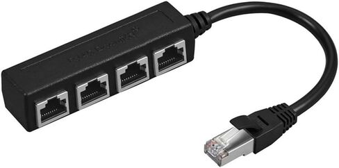 محول كابل شبكة مقسم إيثرنت RJ45 من 1 إلى 4 محول موصل إيثرنت RJ45 LAN لتمديد الشبكة in Saudi Arabia