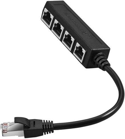 محول كابل شبكة مقسم إيثرنت RJ45 من 1 إلى 4 محول موصل إيثرنت RJ45 LAN لتمديد الشبكة in Saudi Arabia