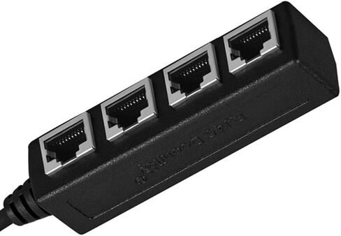 محول كابل شبكة مقسم إيثرنت RJ45 من 1 إلى 4 محول موصل إيثرنت RJ45 LAN لتمديد الشبكة in Saudi Arabia