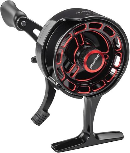 Ice Fishing Reel Compact Comfortable Grip Ice Reel 3+1 BB for Summer Outdoor River Lake Fishing Supplies in Saudi Arabia