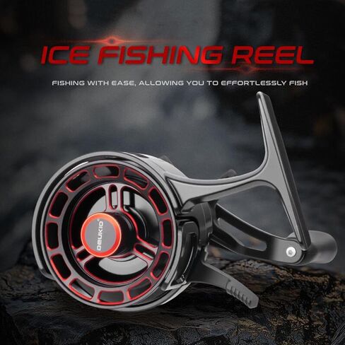 Ice Fishing Reel Compact Comfortable Grip Ice Reel 3+1 BB for Summer Outdoor River Lake Fishing Supplies in Saudi Arabia