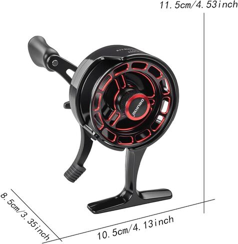 Ice Fishing Reel Compact Comfortable Grip Ice Reel 3+1 BB for Summer Outdoor River Lake Fishing Supplies in Saudi Arabia
