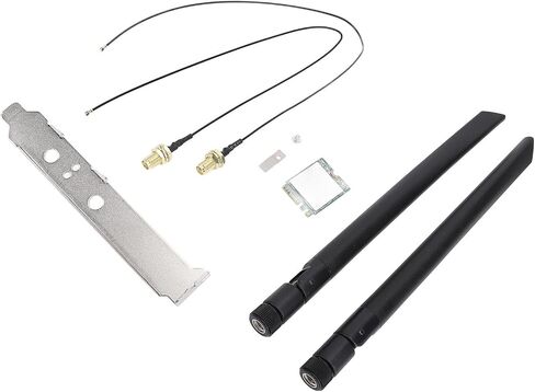 WiFi Card, 344 T77H644 1200Mbps Dual Band 2.4GHz 5GHz M.2 Interface, with BT4.1, for 7 8 10 11 and (External Antennae Bracket) in Saudi Arabia