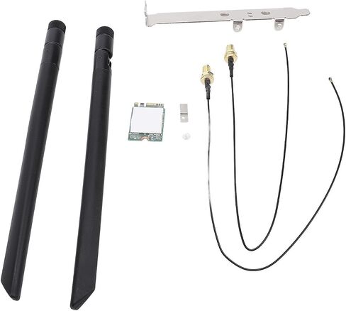 WiFi Card, 344 T77H644 1200Mbps Dual Band 2.4GHz 5GHz M.2 Interface, with BT4.1, for 7 8 10 11 and (External Antennae Bracket) in Saudi Arabia
